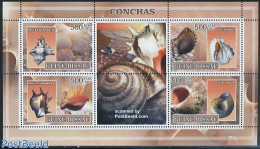Guinea Bissau 2007 Shells 4v M/s, Mint NH, Nature - Shells & Crustaceans - Meereswelt