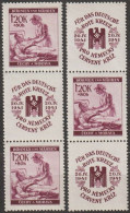 12/ Pof. 53, Pair Stamps With Coupons - Unused Stamps