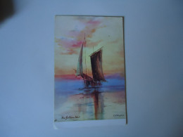 UNITED KINGDOM      POSTCARDS  THE GOLDEN WEST   SHIPS   BOATS  IN RIVER FOR MORE PURCHASES 10% DISCOUNT - Andere & Zonder Classificatie