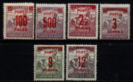 HONGRIE 1921-2 ** - Portomarken