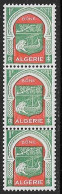 Yvert 337 1 F Vert Et Rouge - ** - Bande De Trois - Unused Stamps