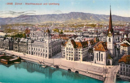 12995090 Zuerich ZH Stadthausquai Und Uetliberg Zuerich - Andere & Zonder Classificatie