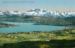 12995078 Zuerichsee ZH Mit Den Alpen Vom Uetliberg Aus Gesehen Zuerichsee - Andere & Zonder Classificatie