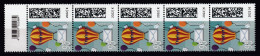 BRD 2022 Mi.3705-R Nassklebende Postfrische** 5-er Streifen „Balonpost“ MNH - Neufs