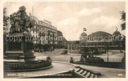 12994682 Basel BS Bundesbahnhof Mit Strassburger Denkmal Basel BS - Autres & Non Classés