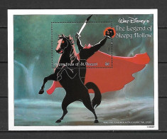 Disney St Vincent Gr 1992 The Legend Of Sleepy Hollow MS #2 MNH - Disney