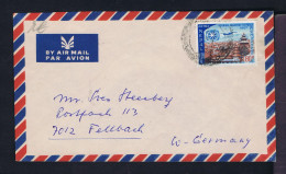 Gc8510 NEPAL "Tourisme Passaport To Peace 1967" Vue Cathmandu City Mailed Fellbach - Other & Unclassified