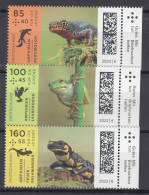 BRD 2022 Mi.3706-3708 Postfrische** Satz „Amphibien“ MNH - Unused Stamps