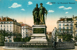 12994641 Geneve GE Le Monument National Statue Geneve - Sonstige & Ohne Zuordnung