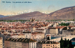 12994634 Geneve GE Vue Generale Et Le Mont Blanc Geneve - Andere & Zonder Classificatie