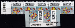 BRD 2022 Mi.3714 Als Paar+3714-R Nassklebende Postfrische** 5-er Streifen MNH - Unused Stamps
