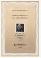 Germany Deutschland 1992-12 Konrad Adenauer, German Statesman, Deutscher Politiker, Canceled In Bonn - 1991-2000