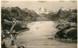 12984698 Brunnen Vierwaldstaettersee SZ Und Umgebung Alpenpanorama Aus Der Vogel - Otros & Sin Clasificación