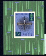 MEDICINE - Poland-  1962 -Malaria Eradication S/sheet  Mint  Never Hinged - Medicina
