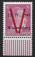 France, Wurtemberg N°3*.  Mayer 2021. Cote 150€. - War Stamps