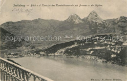 12981993 Seelisberg UR Blick Von Terrasse Des Kuretablissements Auf Brunnen Und  - Sonstige & Ohne Zuordnung