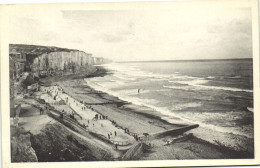 AULT - ONIVAL - LA PLAGE - VUE DE LA FALAISE D'AMONT - Ault