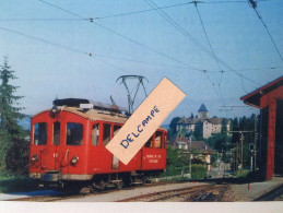 Chemins De Fer  électriques VEVEYSANS - Motrice à L'arrivée à Blonay En 1969 - Reproduction - Blonay - Saint-Légier