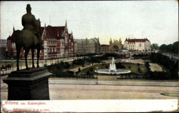 CPA Hamburg Altona, Kaiserplatz, Denkmal - Other & Unclassified