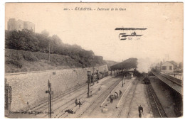 ETAMPES - Interieur De La Gare - Cliche Rameau 201 - Avion ? Farman - Etampes