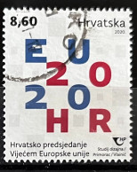 CROATIA 2020 Politics - Presidency Of Croatia In The European Union Postally Used MICHEL # 1438 - Croatia