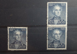 ALLEMAGNE FÉDÉRALE N° 52 Oblitéré - 30 P. Bleu Justus Von Liebig 1953 - Used Stamps