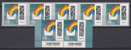 BRD 2022 Mi.3735 Als Nassklebende Paar+3743-SK-Postfrische** 5-er Streifen MNH - Unused Stamps