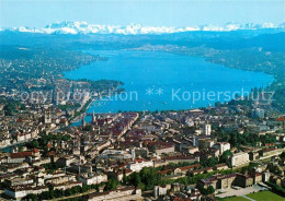 12961790 Zuerich ZH Fliegeraufnahme Mit See Und Alpen Zuerich - Other & Unclassified