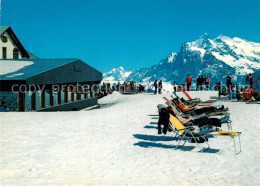 12960908 Maennlichen Berghotel Sonnenterrasse Skigebiet Wetterhorn Maennlichen - Andere & Zonder Classificatie