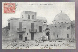 Le Kef. Marabout Sidi Ben Aïssa. Cachet Le Kef + Timbre Régence De Tunis (A17p16) - Tunisie