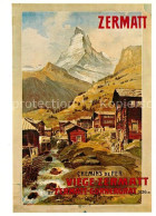 12954368 Zermatt VS Plakat Fuer Visp Zermatt Bahn Und Zermatt Gornergrat Bahn 18 - Other & Unclassified