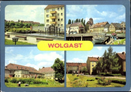 CPA Wolgast, Springbrunnen Wohnkomplex Nord, Hafen, Beethoven Straße, Hotel Vier Jahreszeiten - Andere & Zonder Classificatie
