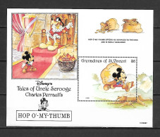 Disney St Vincent Gr 1992 Tales Of Ungle Scrooge - Hop O'my Thumb #2 MS MNH - Disney