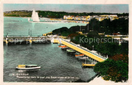 12944763 Geneve GE Panorama Vers Le Quai Des Eaux Vives Et Le Lac Geneve - Altri & Non Classificati