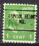 MM-480; USA Precancel/Vorausentwertung/Preo; CAPITOL HEIGHTS (MD), Type 704 - Préoblitérés