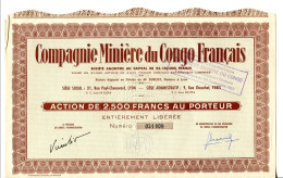 COMPAGNIE MINIÈRE Du CONGO FRANCAIS - Africa