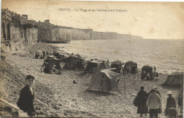 ONIVAL - LA PLAGE ET LES FALAISES (COTE TREPORT ) - Onival