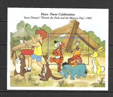 Disney St Vincent Gr 1998 Winnie The Pooh And The Blustery Day MS MNH - Disney