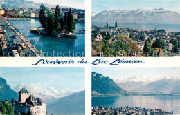 12938662 Lac Leman Genfersee Geneve Lausanne Chateau De Chillon Montreux Lac Lem - Otros & Sin Clasificación