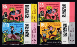 BRD 2023 Mi.3745-3747+3750-SK Postfrische** Lot „Hans Im Glück-Grimms Märchen“ MNH - Ongebruikt