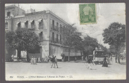 Tunis. L'hotel Bellevue Et L'avenue De France (A17p17) - Tunisie