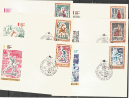 RUSSIA - 6 COVERS FDC - ART 1970 - FDC