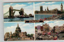 12937089 London Tower Bridge Sankt Paul'sKathedrale Piccadilly Circus Parlament - Other & Unclassified