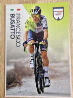 Card Francesco Busatto - Team Intermarche-Wanty - 2024 - Cycling - Cyclisme - Ciclismo - Wielrennen - Cyclisme