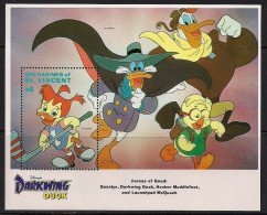 Disney St Vincent 1992 Darkwing Duck MS #3 MNH - Disney