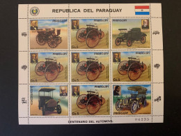 Paraguay 1986, Old Cars MNH - Paraguay