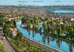 12935380 Zuerich ZH Limmat Sihl Und Die Alpen Zuerich - Andere & Zonder Classificatie