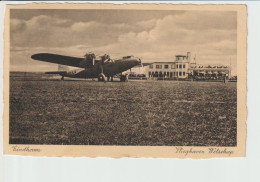 Vintage Pc KLM K.L.M. Fokker F-36 Aircraft @ Vliegveld Welschap Eindhoven Airport - 1919-1938
