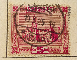 SARRE - Territoire Du Bassin De La Sarre (Saargebiet) – Défaut « e » De CENT - BELLE OBLITÉRATION - Used Stamps