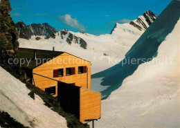 12929013 Moenchsjochhuette Berghaus Mit Schreckhorn Lauteraarhorn Walcherhorn Gr - Autres & Non Classés